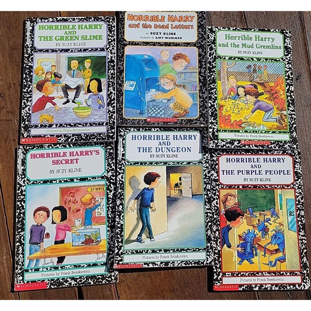 Lot of 6 HORRIBLE HARRY Series Chapter Books by Suzy Kline Vintage paperback